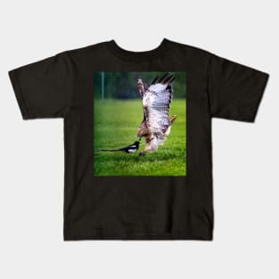 Red Tail Hawk About to Strike Kids T-Shirt